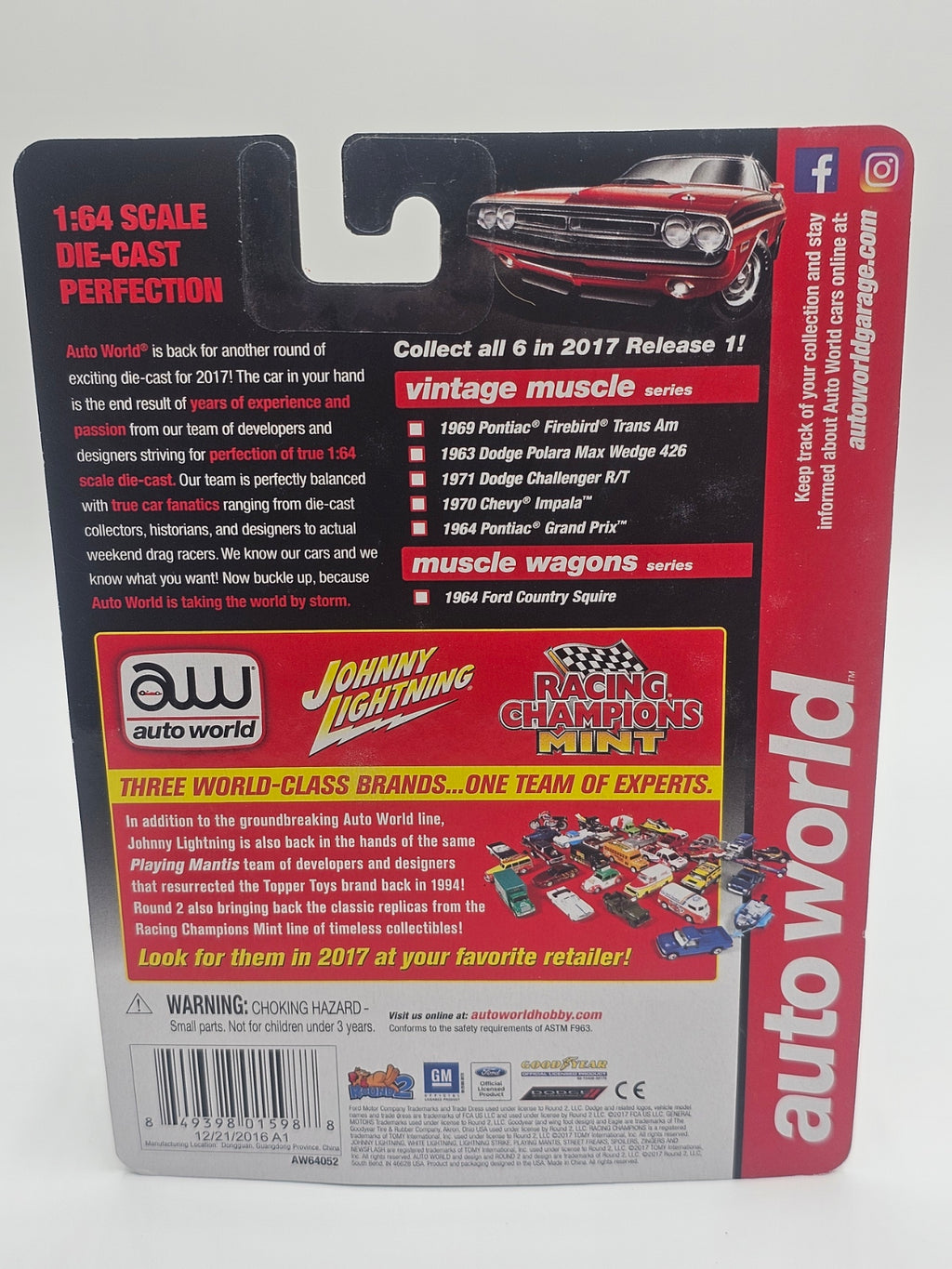 Auto World Vintage Muscle 1970 Chevy Impala Ruby Chase