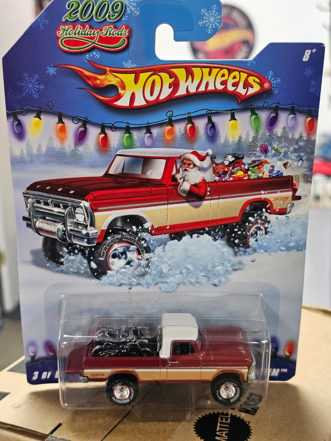 Hot Wheels Texas Drive 'Em Vintage Holiday Rods Red Rim Pickup