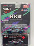 Mini GT #101 – Honda Civic Type R HKS 2018 Time Attack – Limited Edition (1,200 pcs)