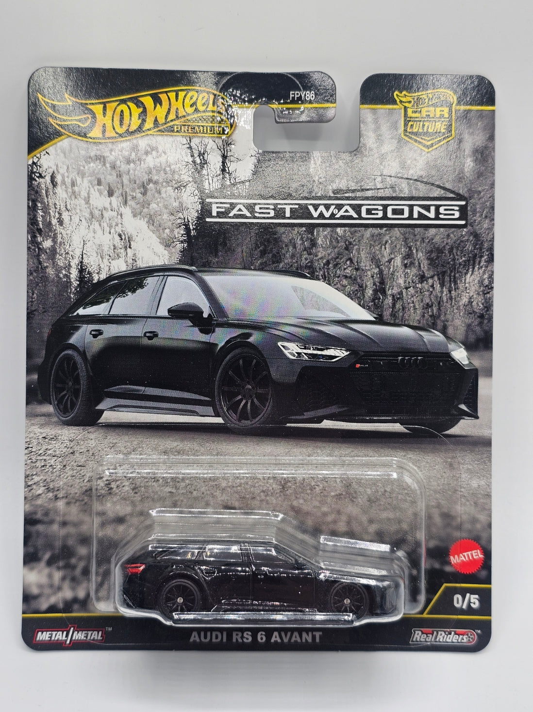 Hot Wheels Car Culture 2025 Fast Wagons – Audi RS 6 Avant (Chase 0/5) – Black