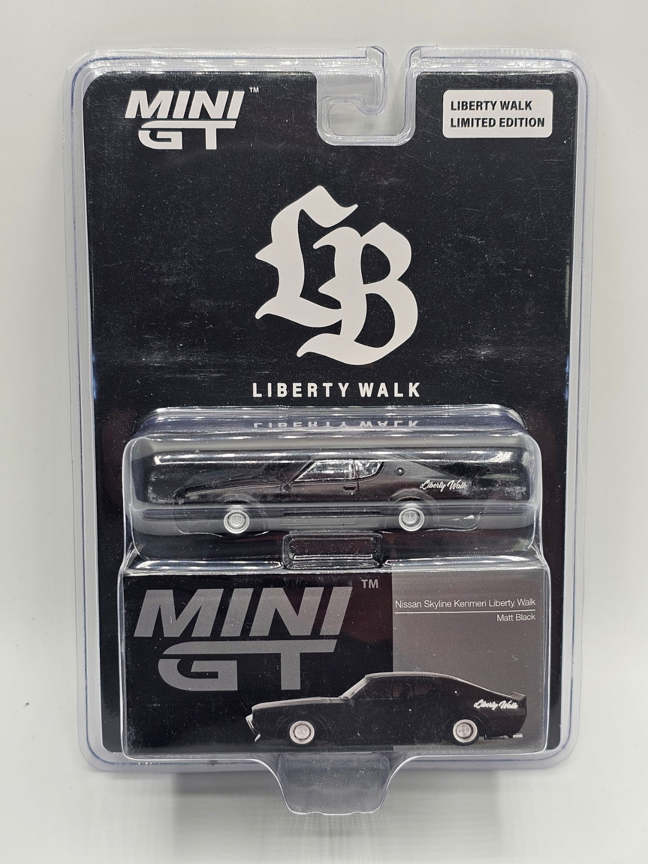 Mini GT #655 Liberty Walk Nissan Skyline Kenmeri – Matt Black Limited 1/64