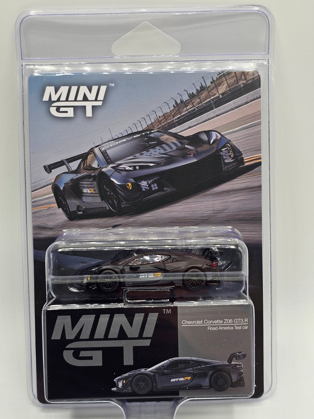 Mini GT 1186 Chevrolet Corvette Z06 GT3.R Road America Test Car