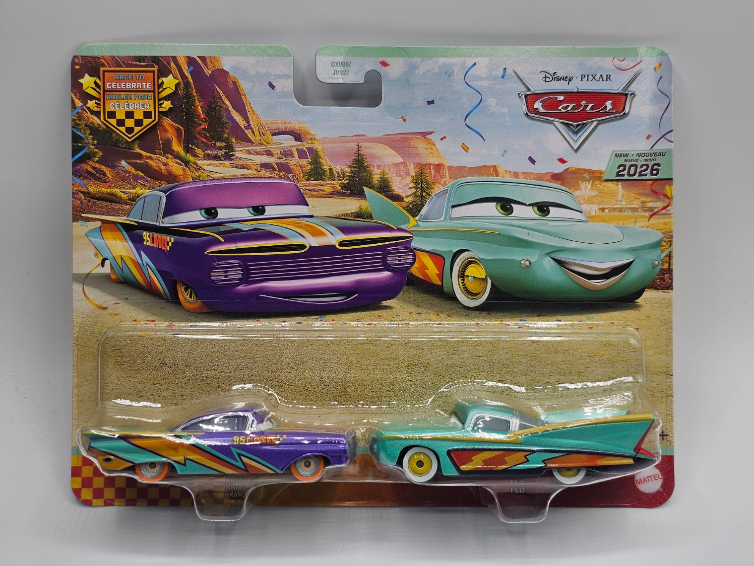 Disney Pixar Cars 20th Anniversary Race Celebrating Ramone and Flo 2-Pack