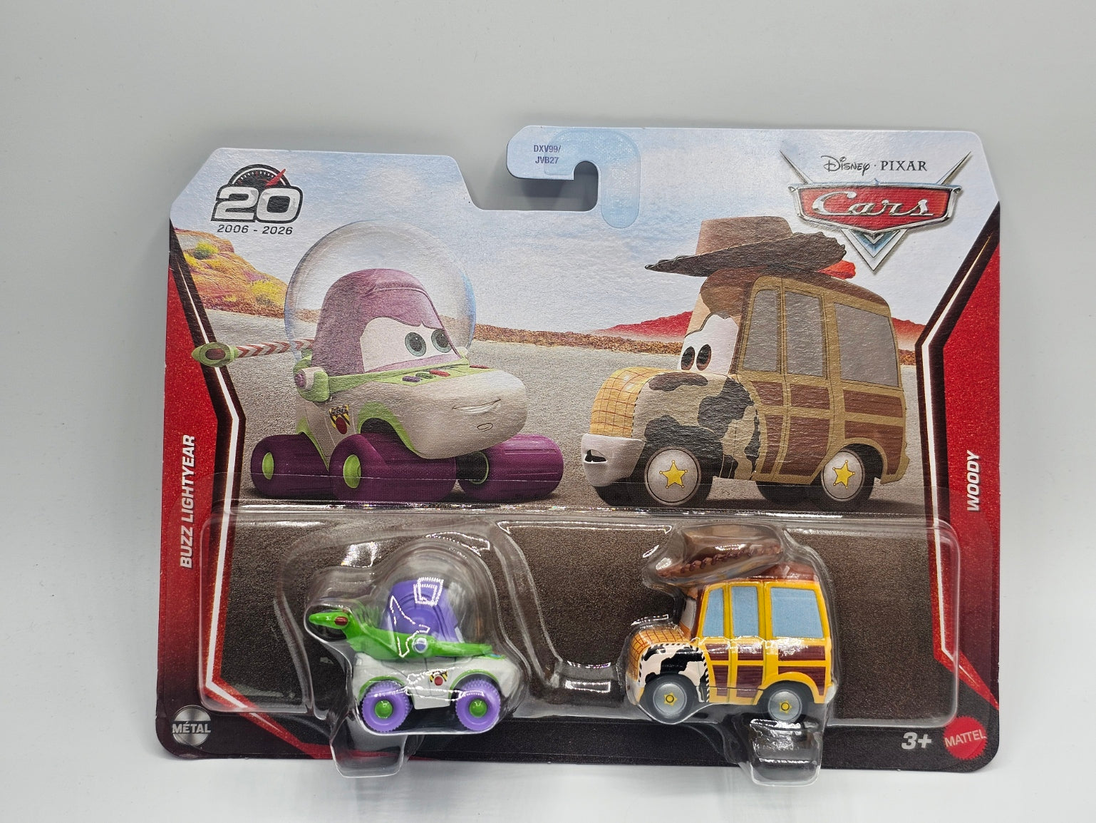 Disney Pixar Cars 20th Anniversary Buzz and Woody Toy Story 2026 Two-Pack