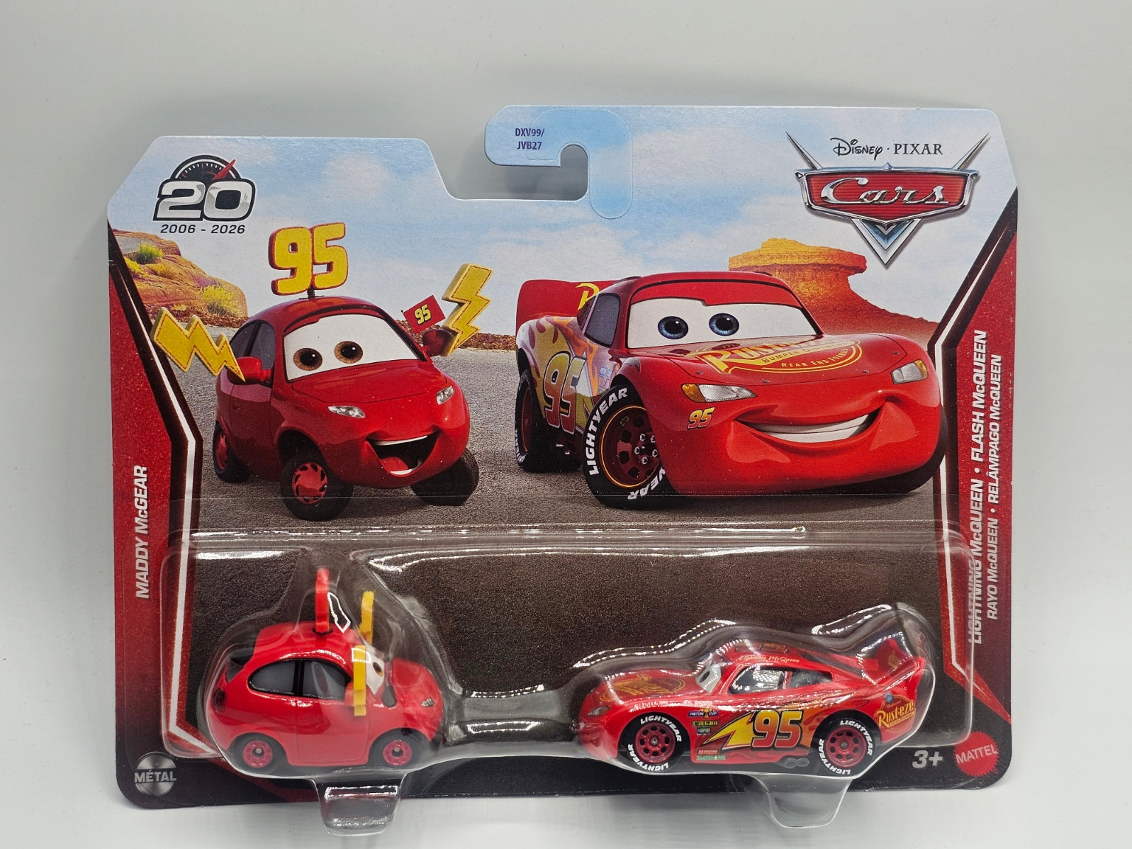 Disney Pixar Cars 20th Anniversary Lightning McQueen and Maddy McGear 2-Pack