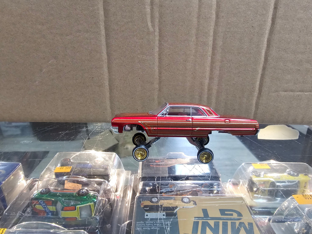 97M 1:64 Chevrolet Impala SS 1964 Red Lowrider