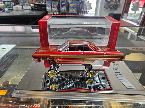 97M 1:64 Chevrolet Impala SS 1964 Red Lowrider