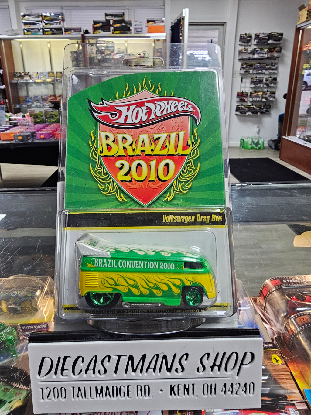 Hot Wheels Brazil 2010 Convention Volkswagen Drag Bus #4638/5000