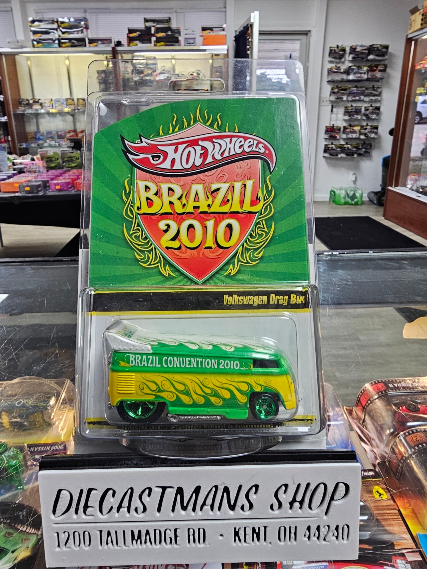 Hot Wheels Brazil 2010 Convention Volkswagen Drag Bus #4638/5000