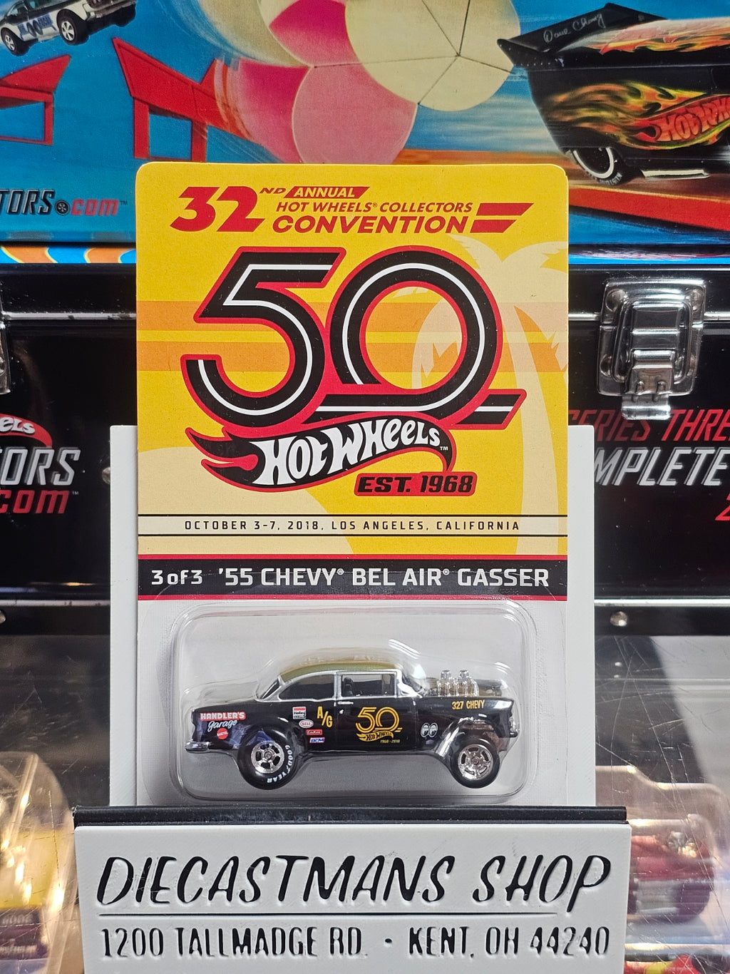 Hot Wheels 32nd Annual Collectors Convention '55 Chevy Bel Air Gasser Black #2719