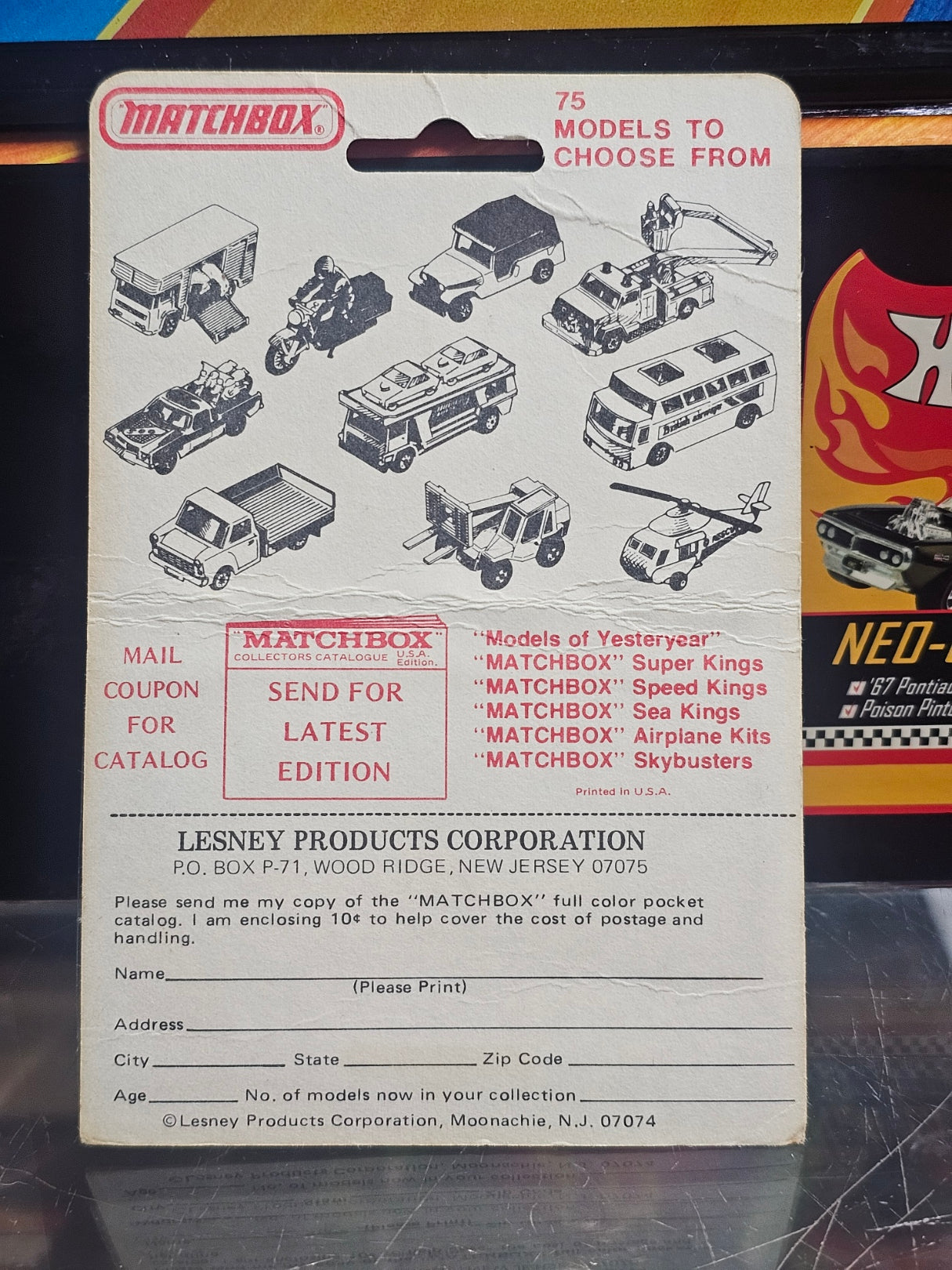 Matchbox Superfast No. 40 Horse Van — Orange, Cream & Brown (Damaged Card)