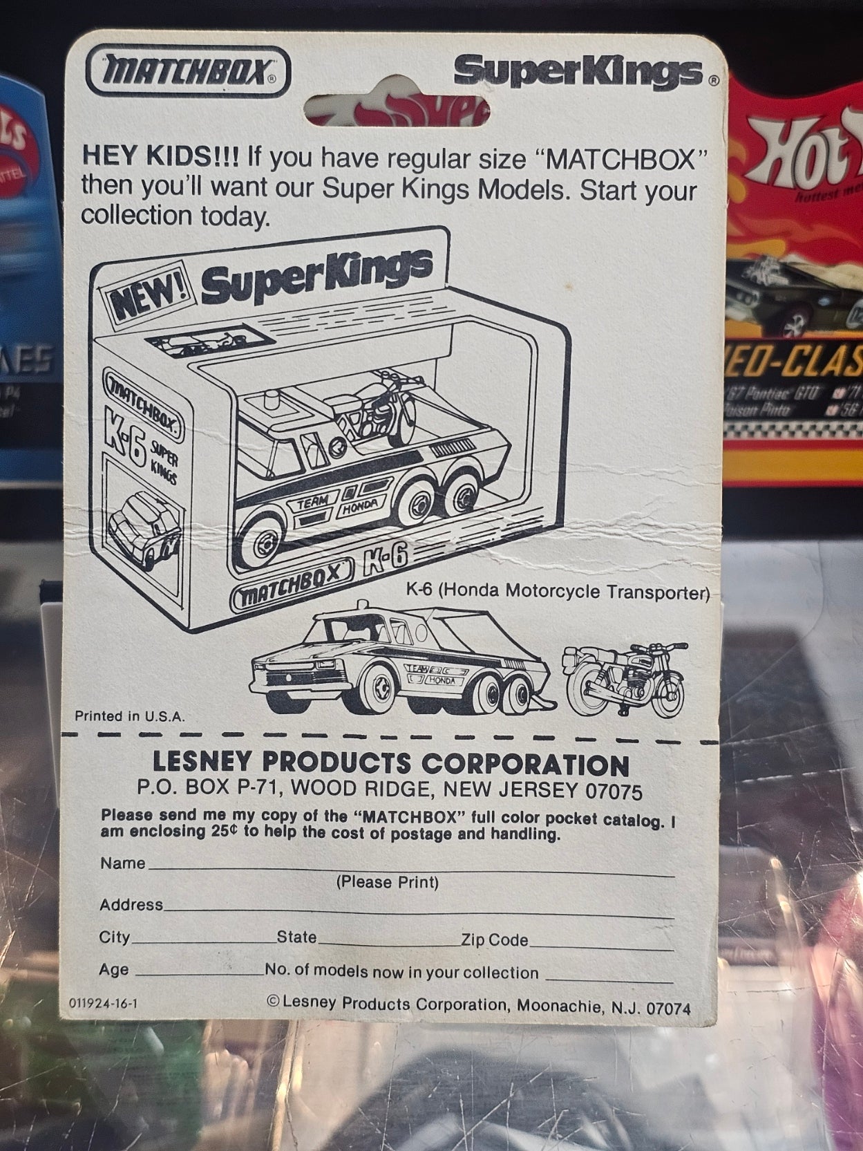 1980 Matchbox No. 40 Horse Van — Green (Damaged Card)
