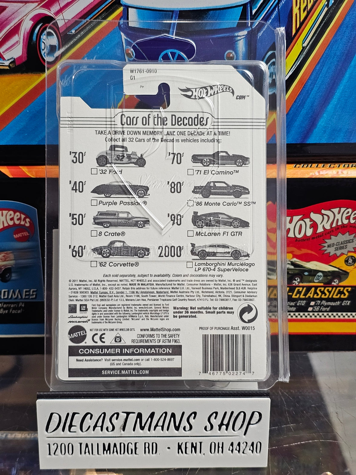 Hot Wheels Cars of the Decades Lamborghini Murciélago LP 670-4 SV