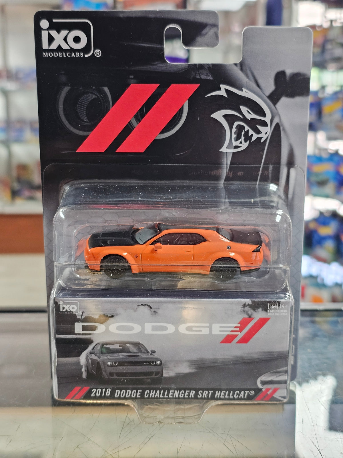 2019 Dodge Challenger SRT Hellcat Go Mango Orange IXO America 1:64