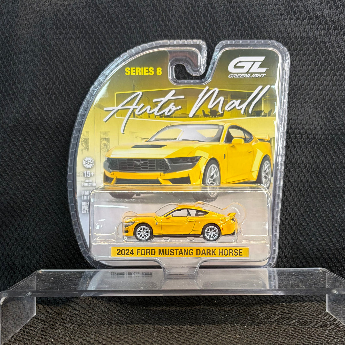 Greenlight 2024 Ford Mustang Dark Horse Yellow Auto Mall R8