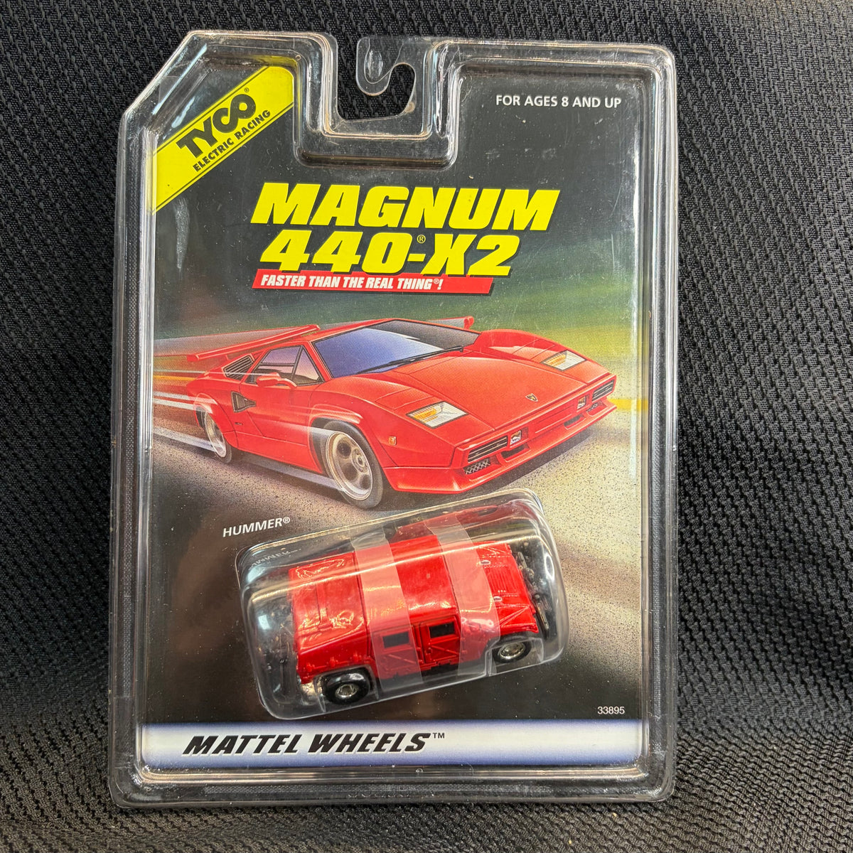 TYCO HO Scale Magnum 440-X2 Hummer Slot Car Mattel Wheels 33895