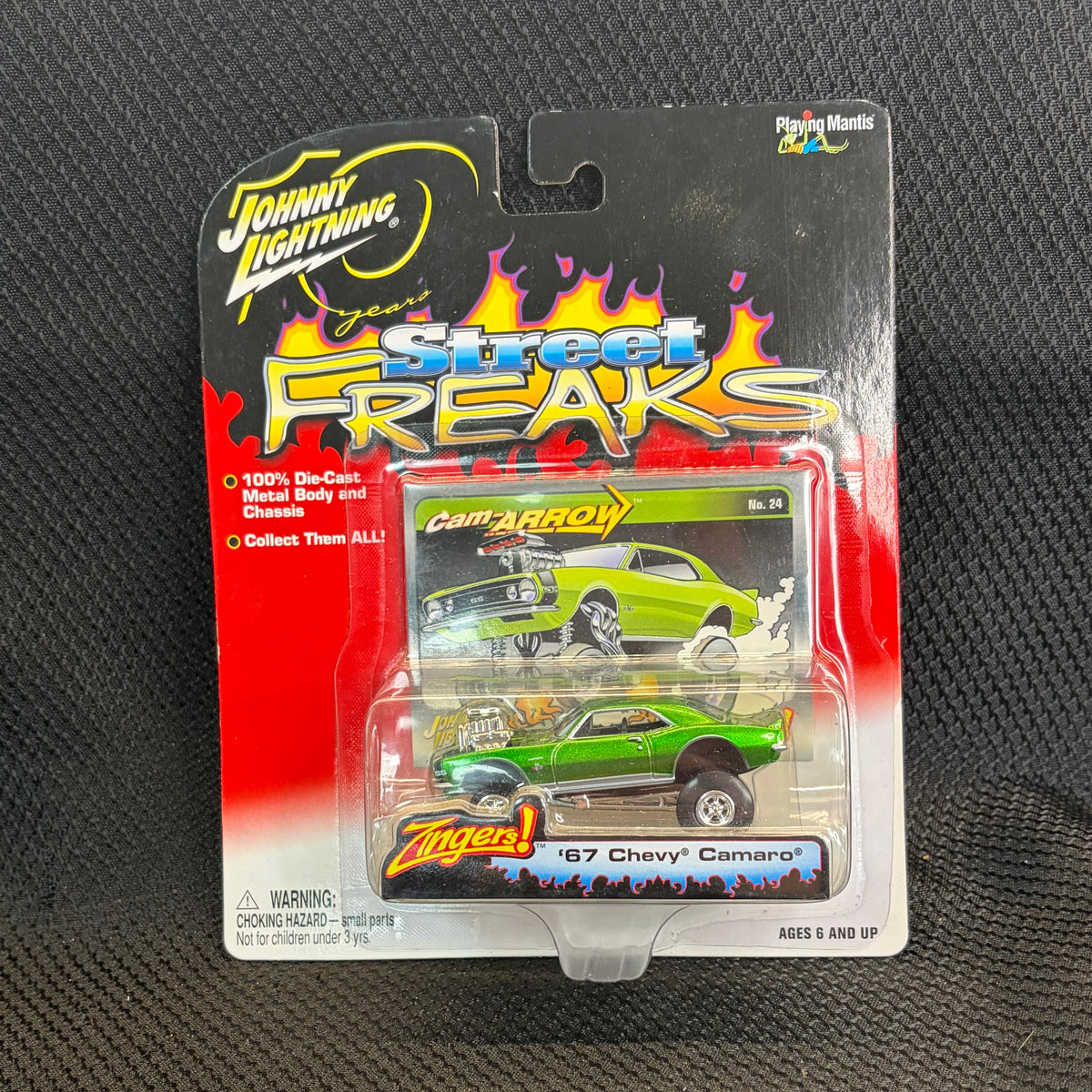 Johnny Lightning Street Freaks Zingers 1967 Chevy Camaro Green