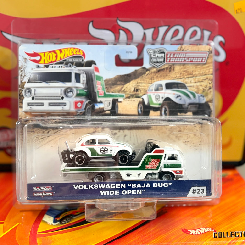 Hot Wheels Team Transport #23 Volkswagen Baja Bug Wide Open