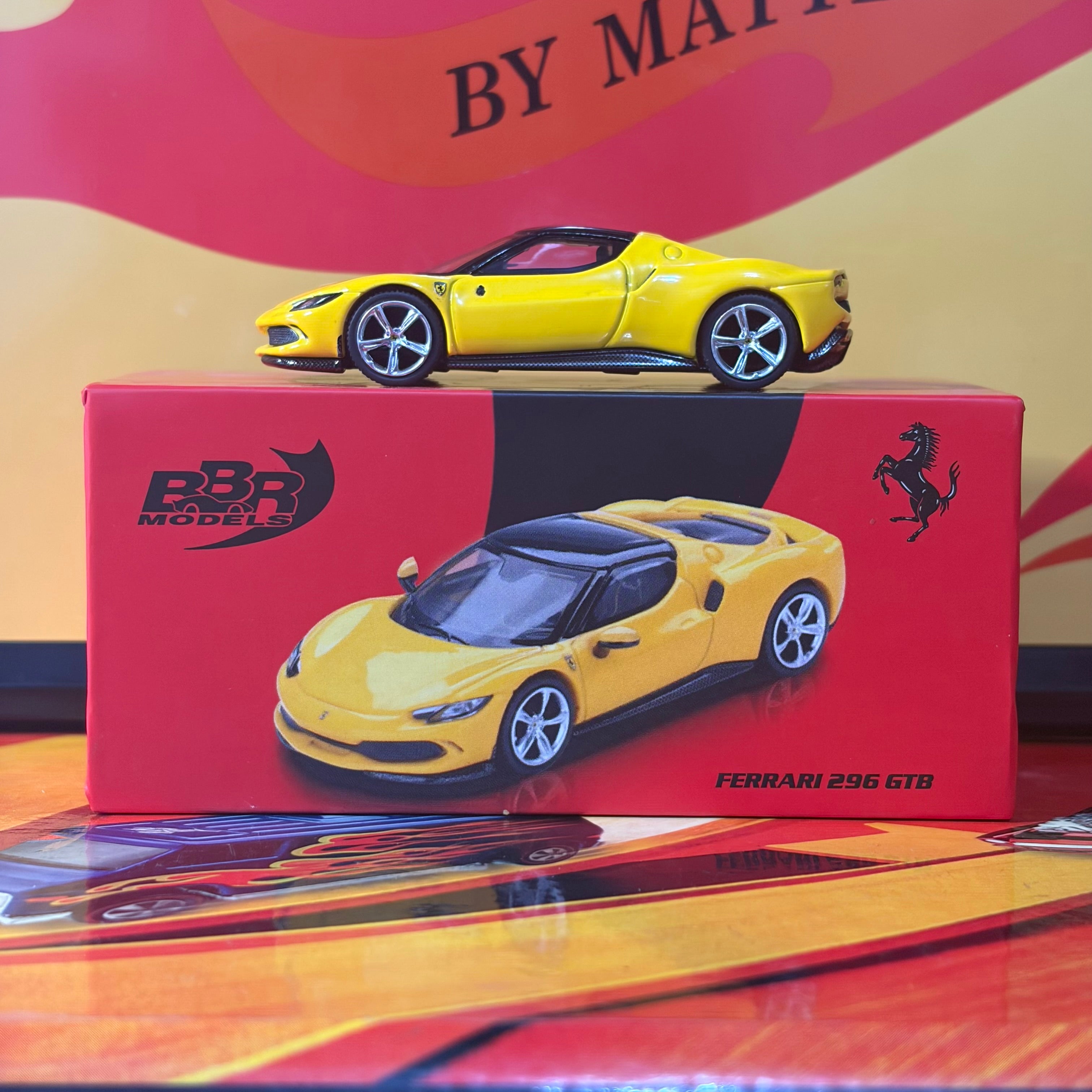 BBR Models 1:64 Ferrari 296 GTB Giallo Modena - Yellow - Limited Edition
