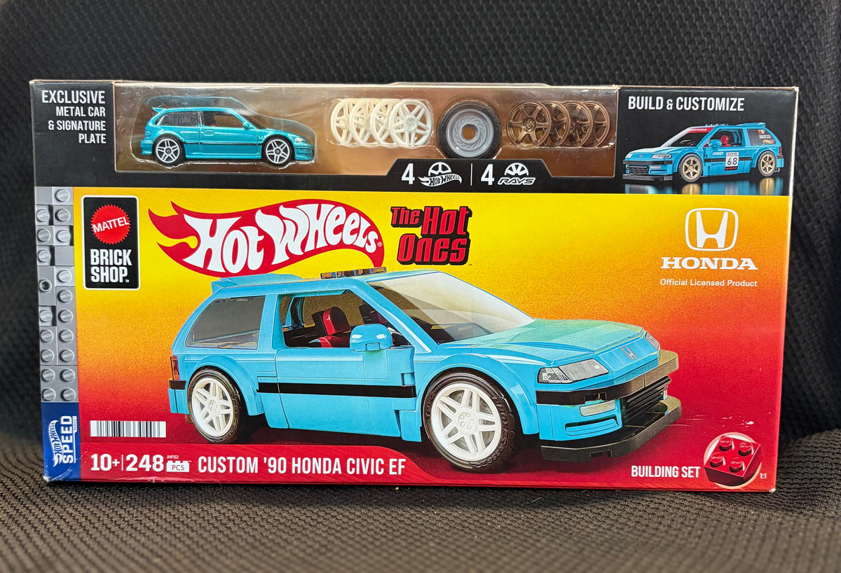 Hot Wheels Custom '90 Honda Civic EF The Hot Ones Building Set