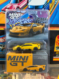 Mini GT #1135 Lamborghini LB-Silhouette WORKS Murciélago GT Evo Yellow - Mini GT 1:64