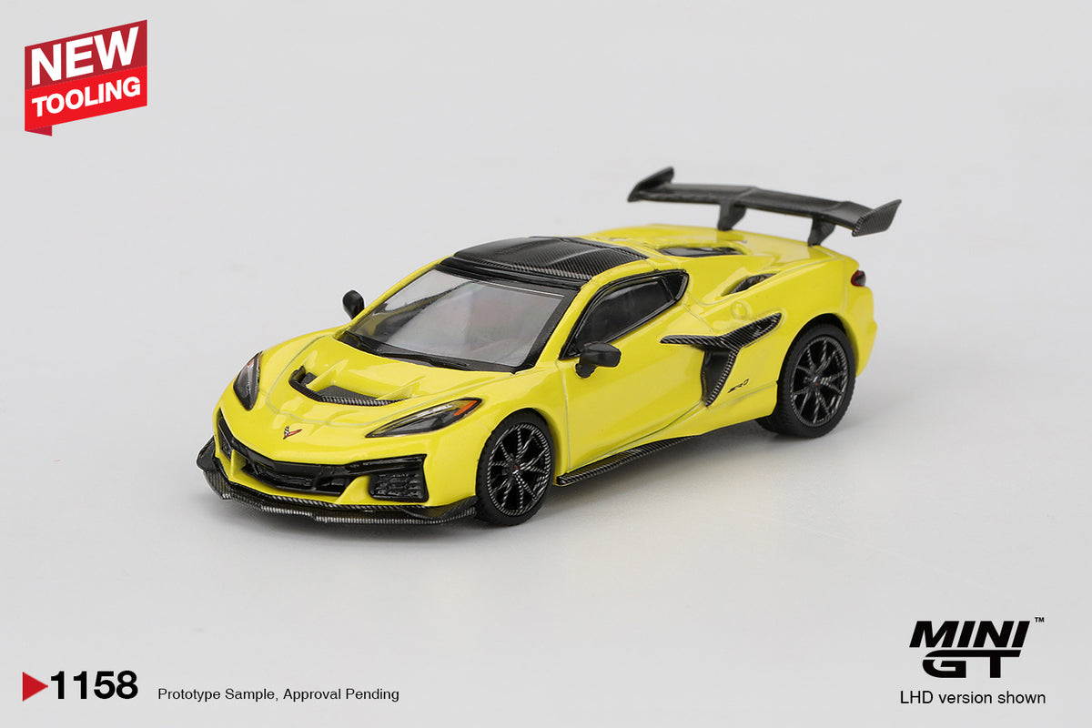 Mini GT #1158 Chevrolet Corvette ZR1 Accelerate Yellow