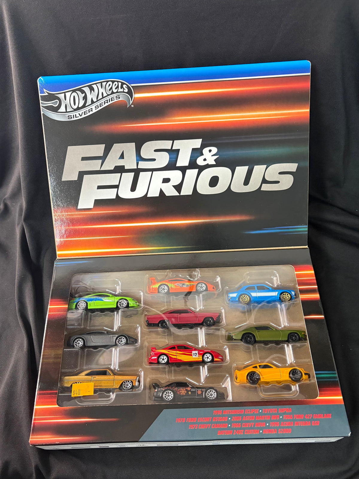 Hot Wheels Fast & Furious Silver Series 10 Car Pack