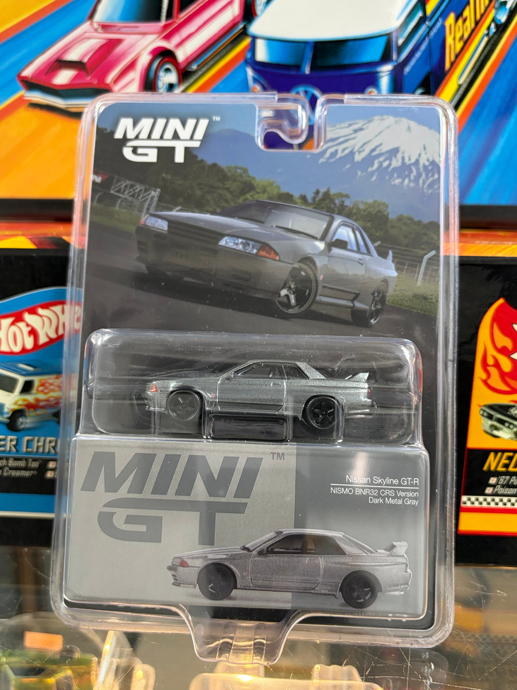 Mini GT #1024 Nissan Skyline GT-R (NISMO BNR32 CRS Version) Dark Metal Gray