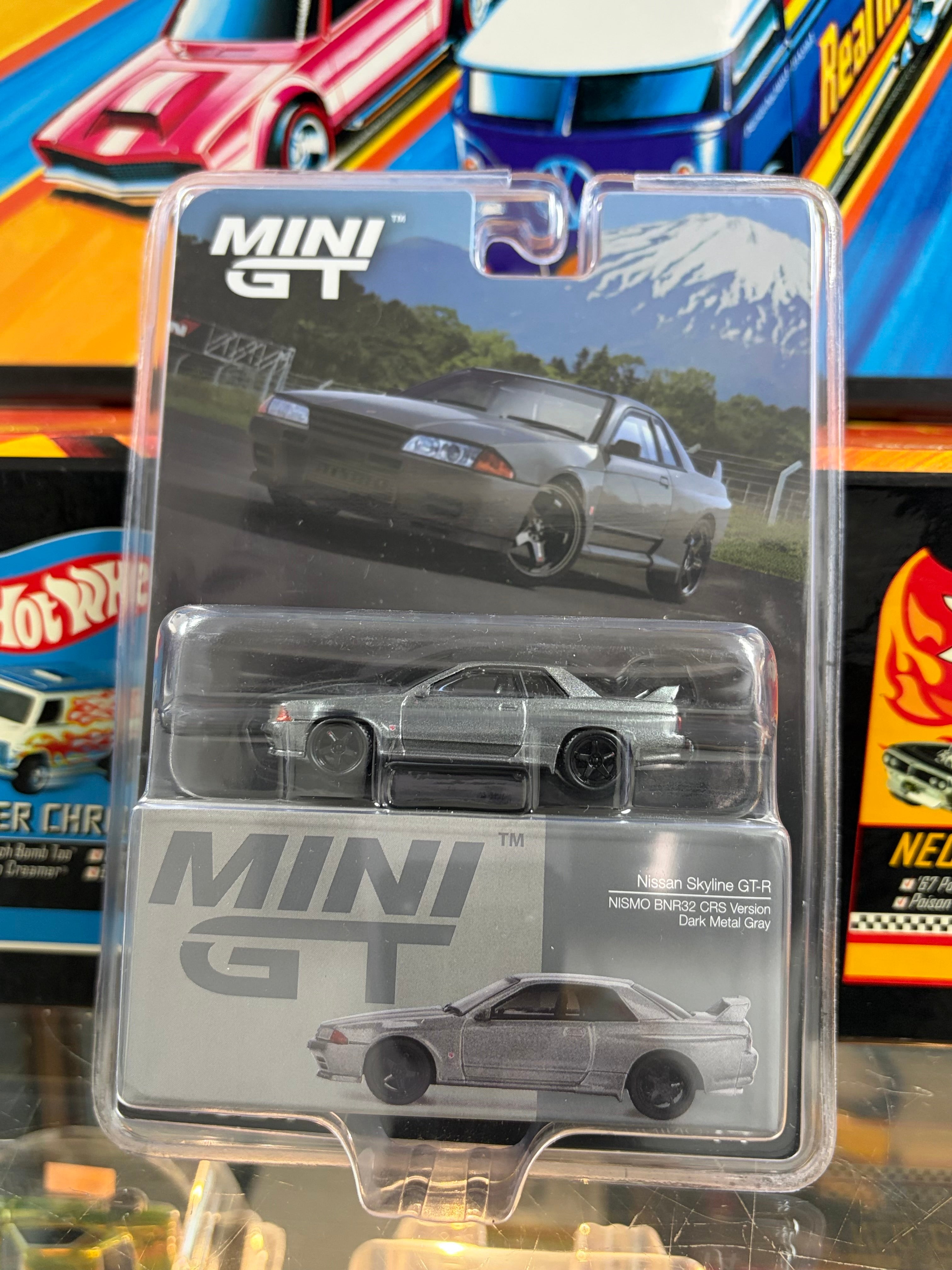 Mini GT #1024 Nissan Skyline GT-R (NISMO BNR32 CRS Version) Dark Metal Gray