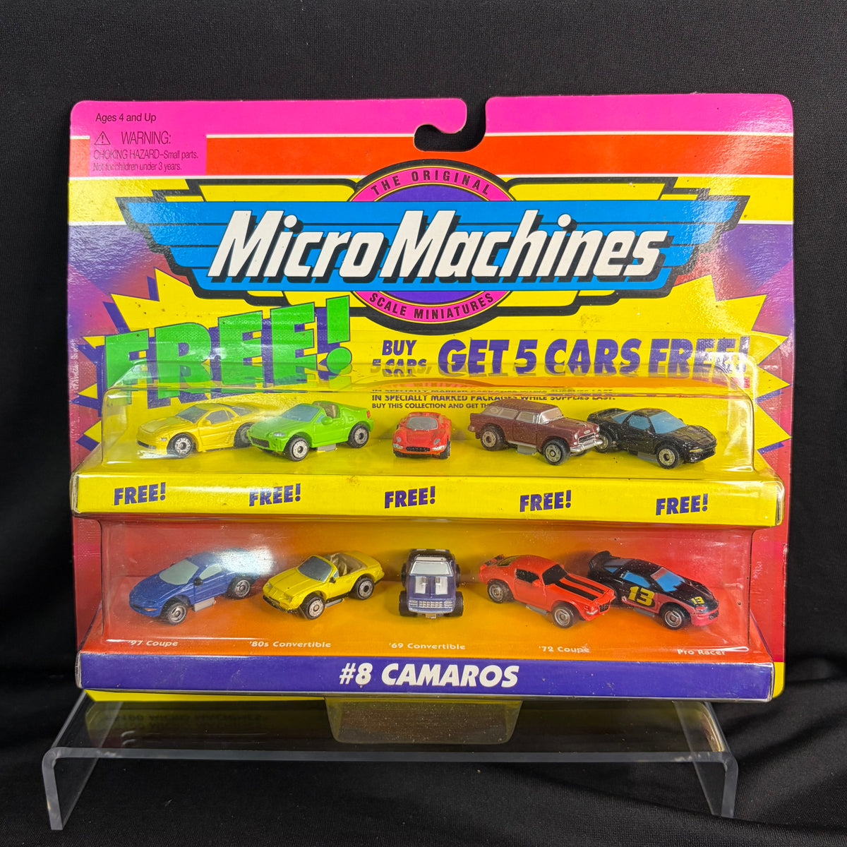 Micro Machines #8 Camaros with Bonus Cars - Galoob 1998
