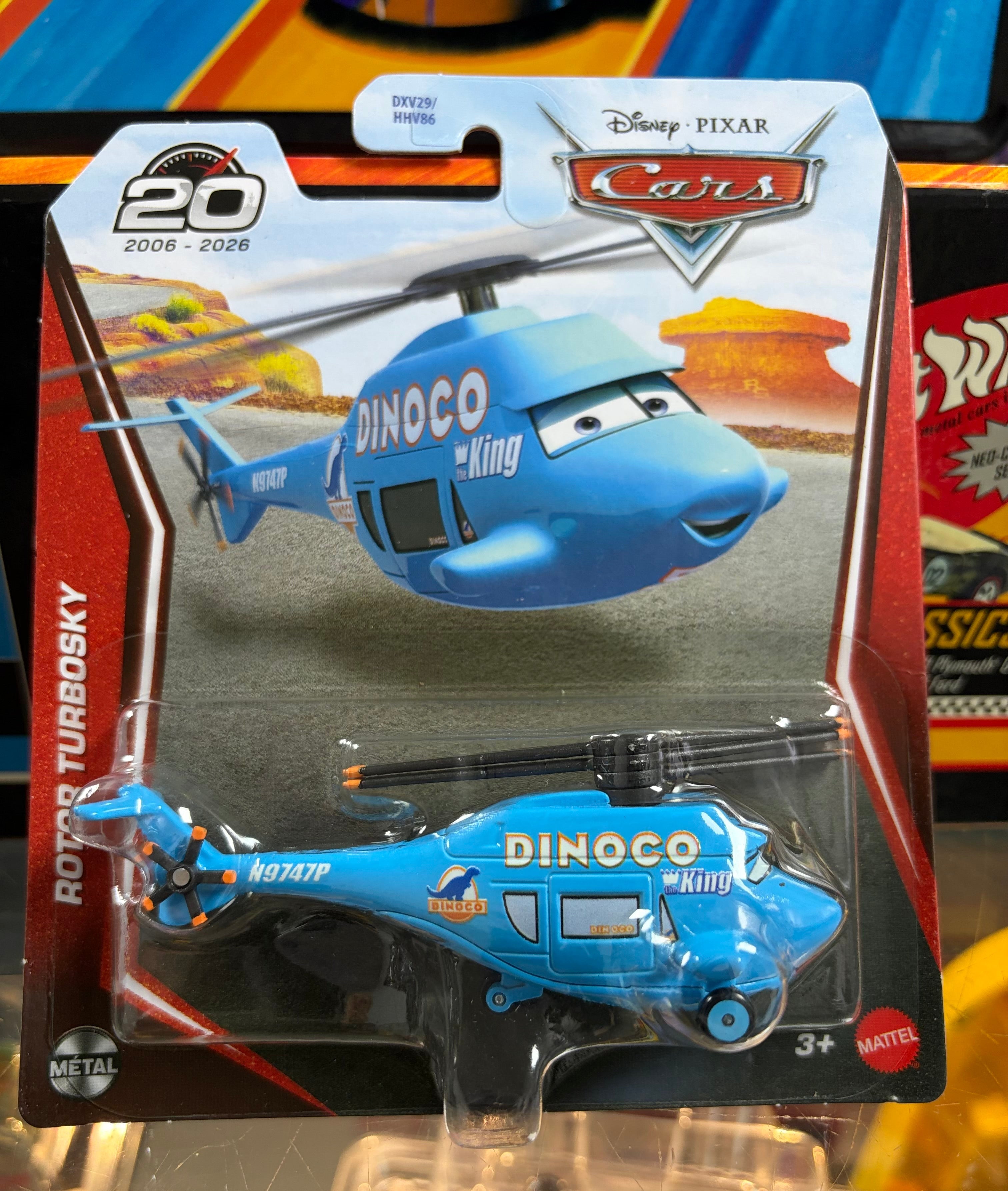 Disney Pixar Cars Rotor Turbosky Dinoco Helicopter