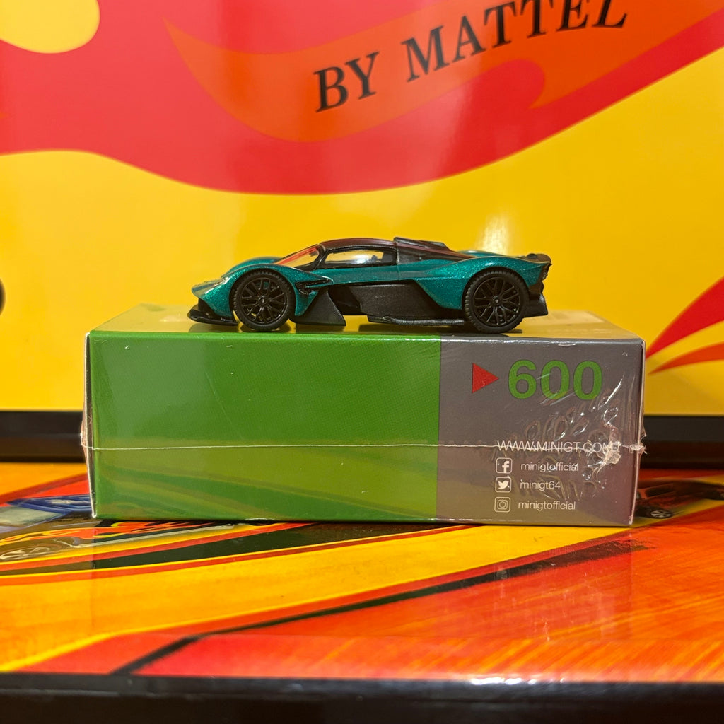 Mini GT #600 Aston Martin Valkyrie Racing Green (LHD)