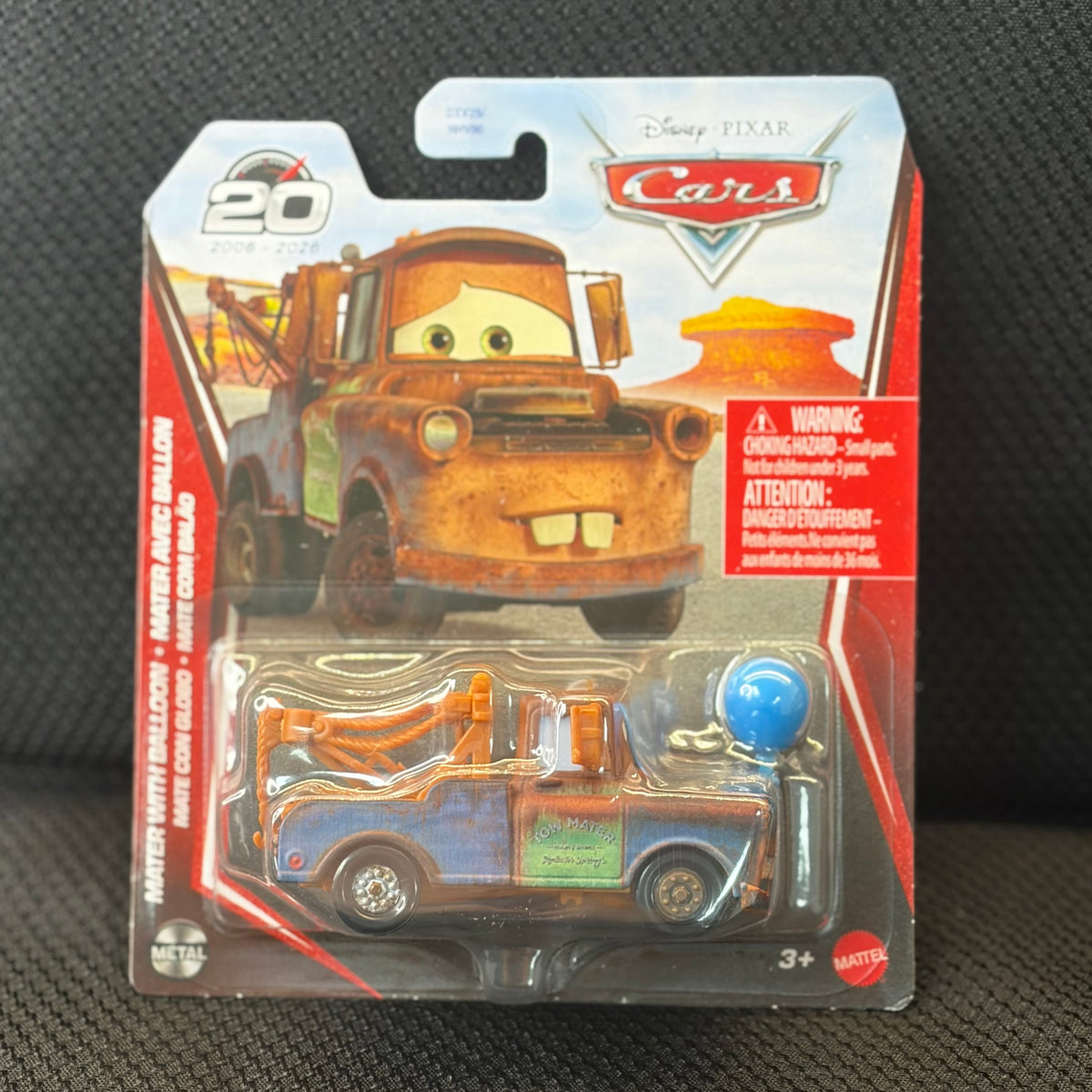 Disney Pixar Cars 20th Anniversary – Mater with Balloon