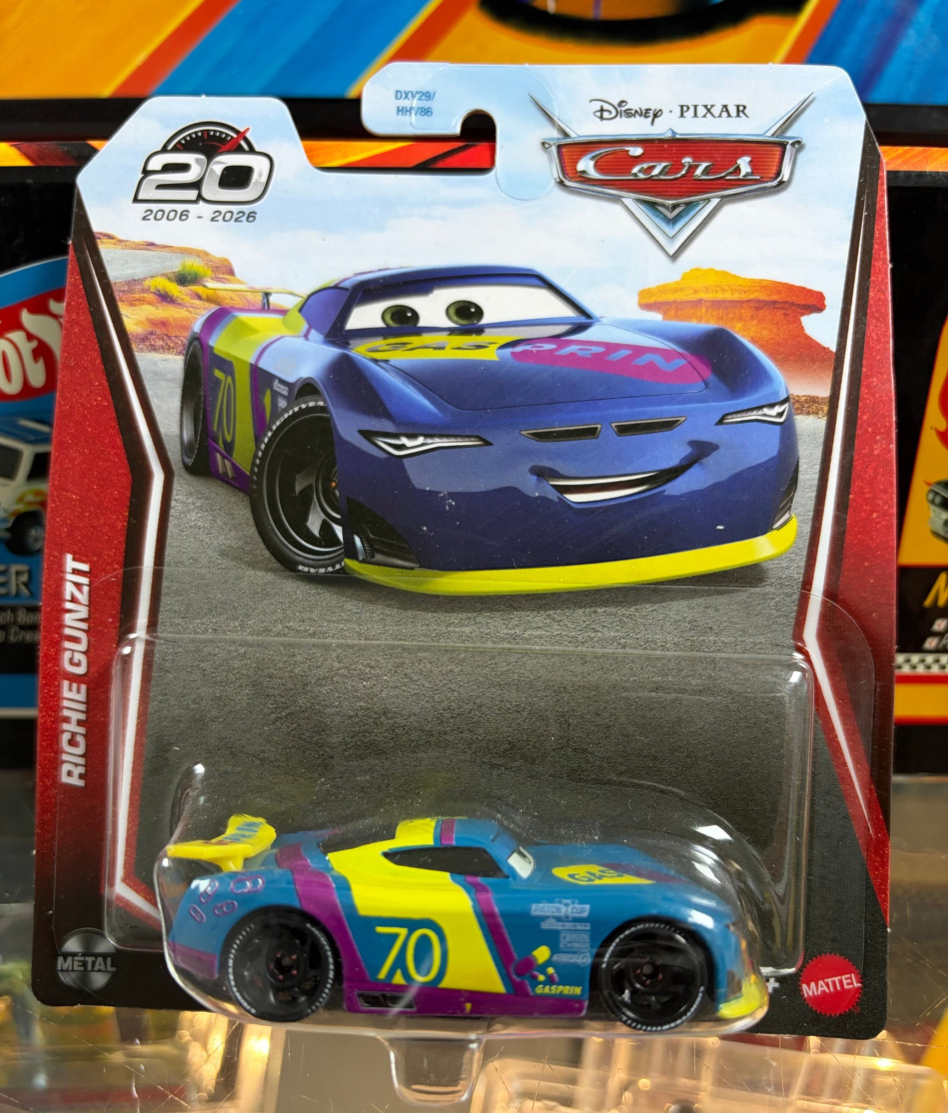 Disney Pixar Cars 20th Anniversary – Richie Gunzit #70 Die-Cast