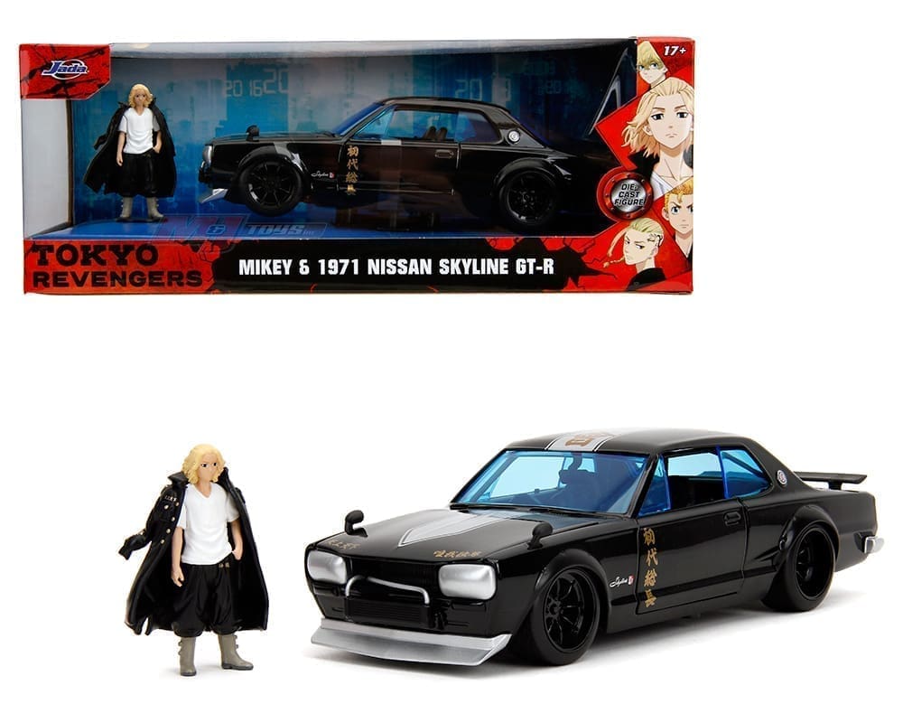Jada Tokyo Revengers Mikey & 1971 Nissan Skyline GT-R 1/24 Diecast
