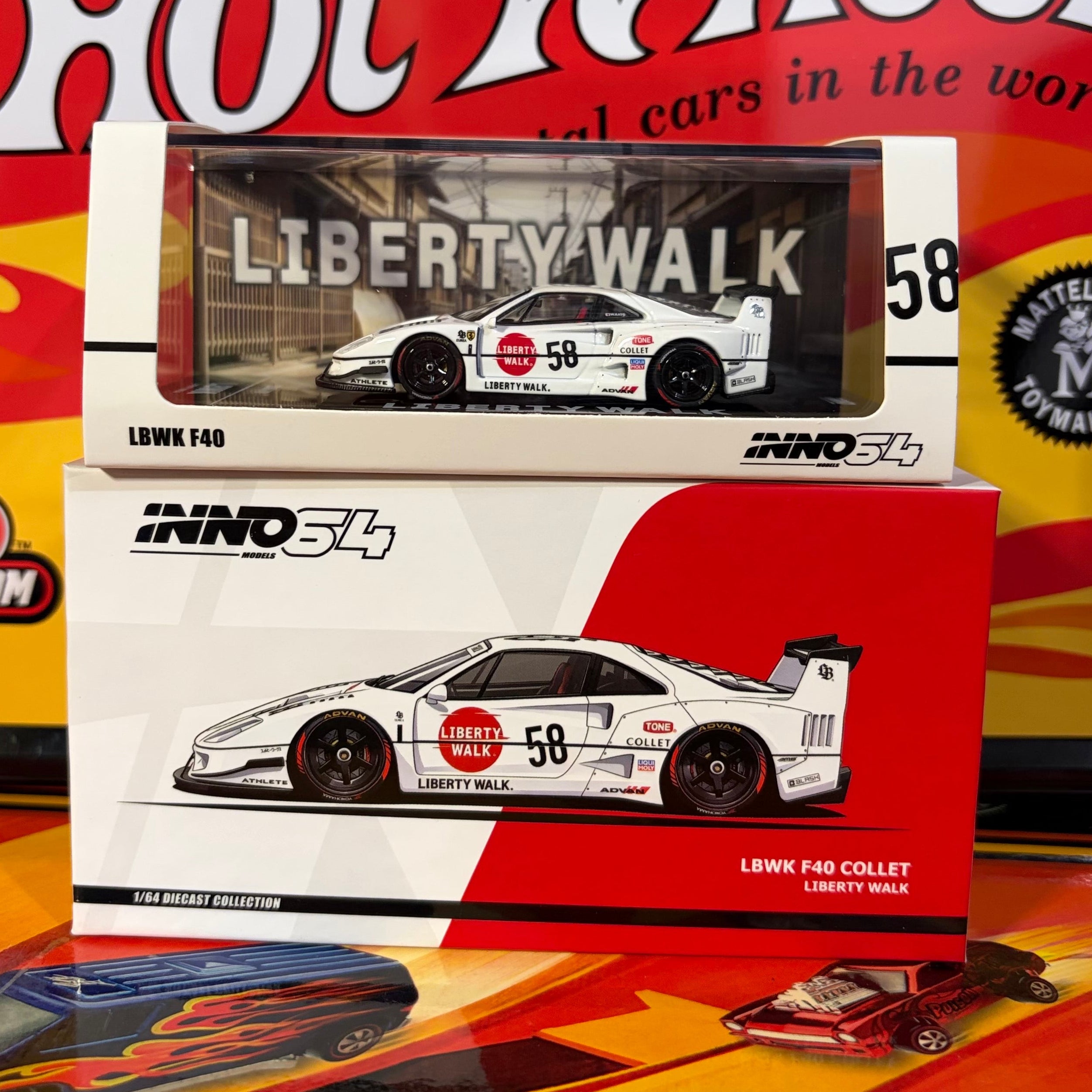 LBWK F40 #58 White Collet 1/64 by Inno Models (Possible Chase)