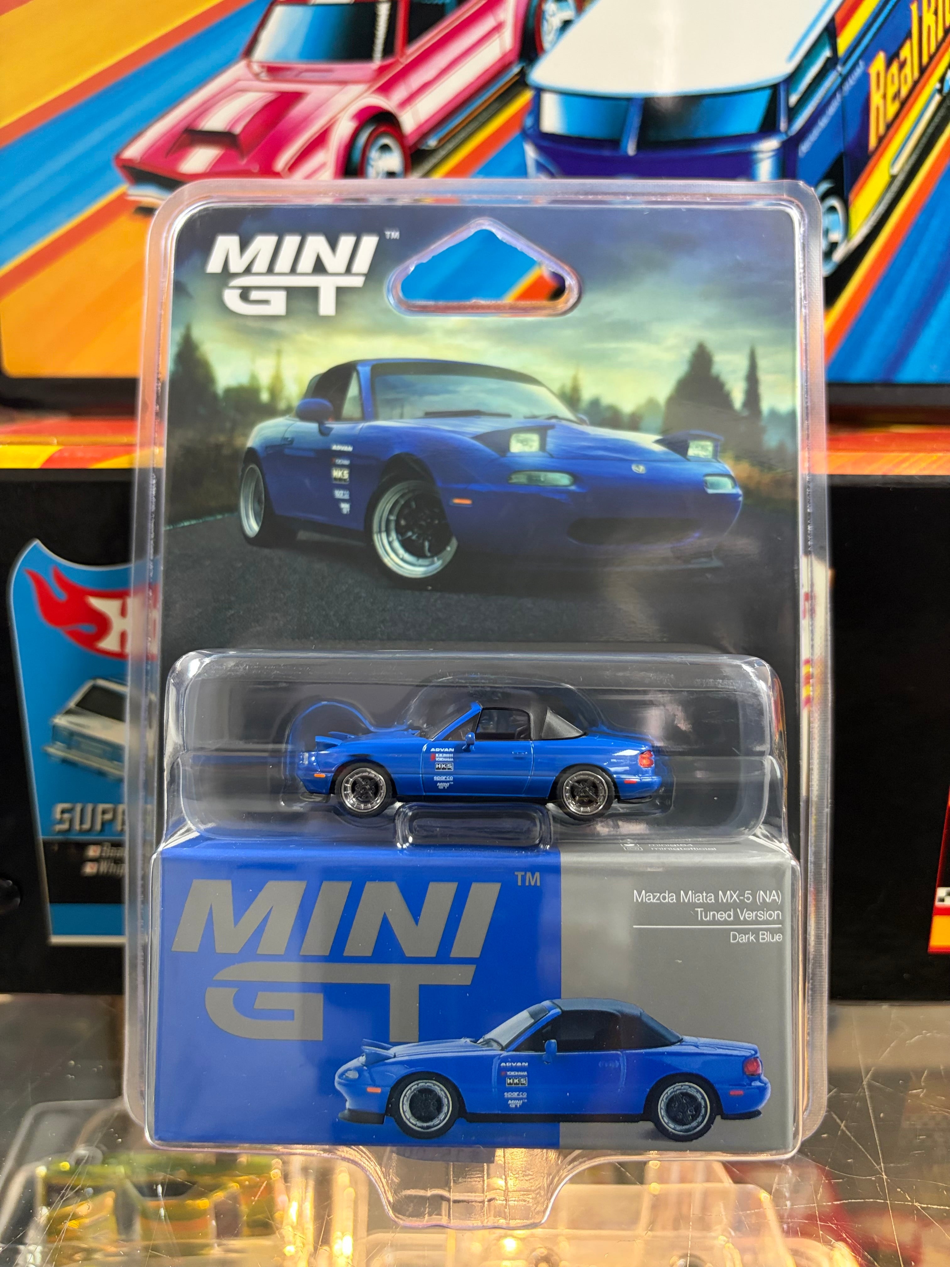 Mini GT Mazda Miata MX-5 (NA) Tuned Version Dark Blue #1069