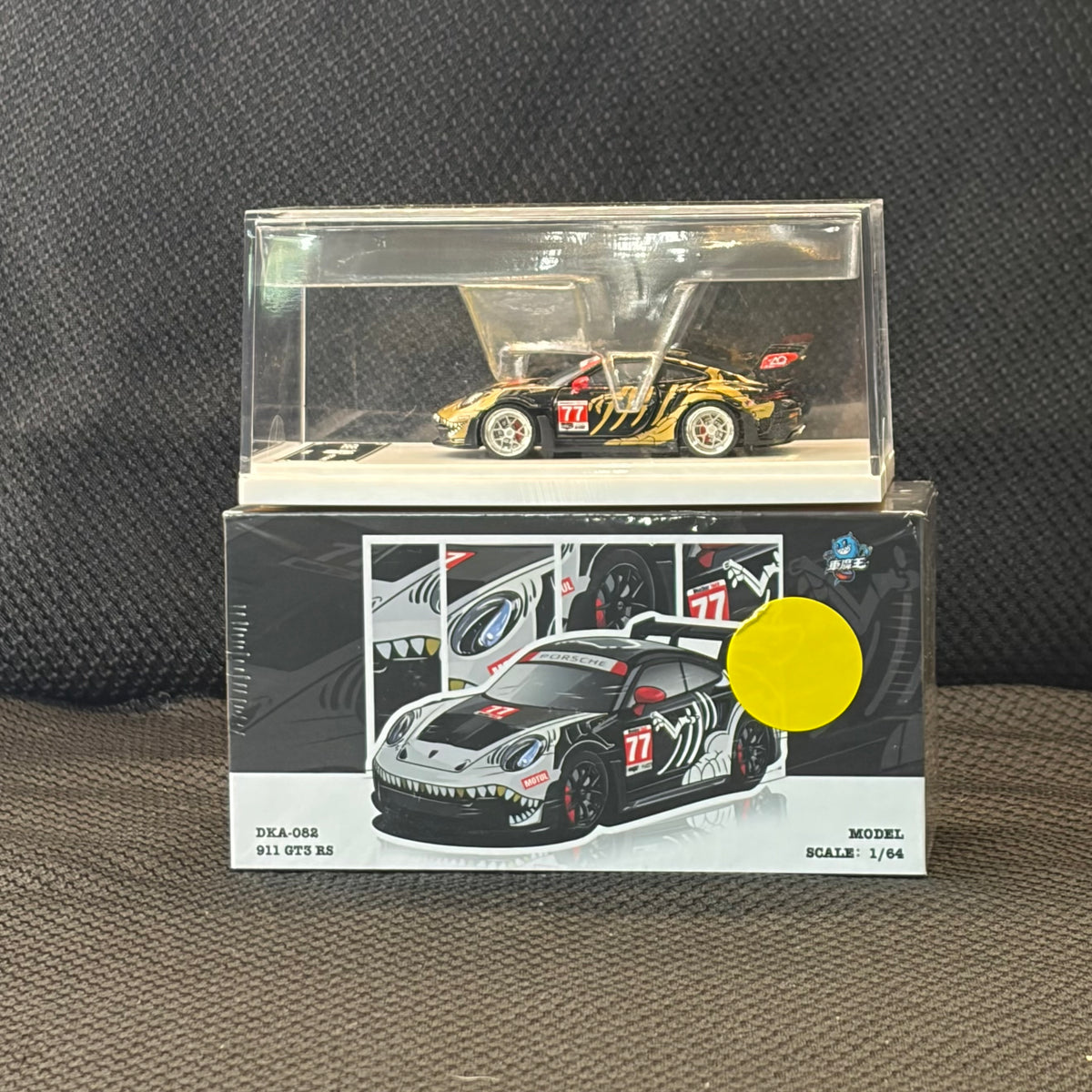 Chase Demon King Auto Nissan GT-R R35 Bone Dragon Black Gold Model Car
