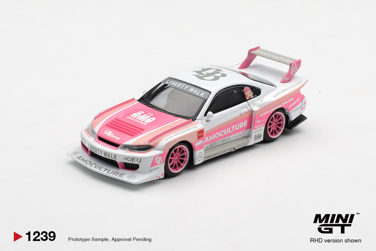 Mini GT #1239 Nissan Silvia (S15) LB-Super Silhouette AMOCULTURE