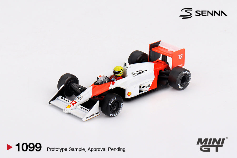 MINI GT #1099 McLaren MP4/4 #12 Ayrton Senna 1988 Japan GP Winner
