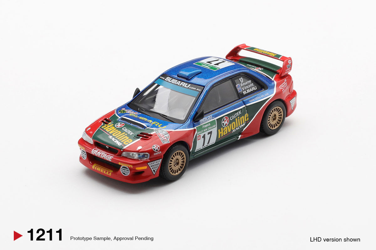 MINI GT #1211 Subaru Impreza WRC98 #17 2000 Rally New Zealand