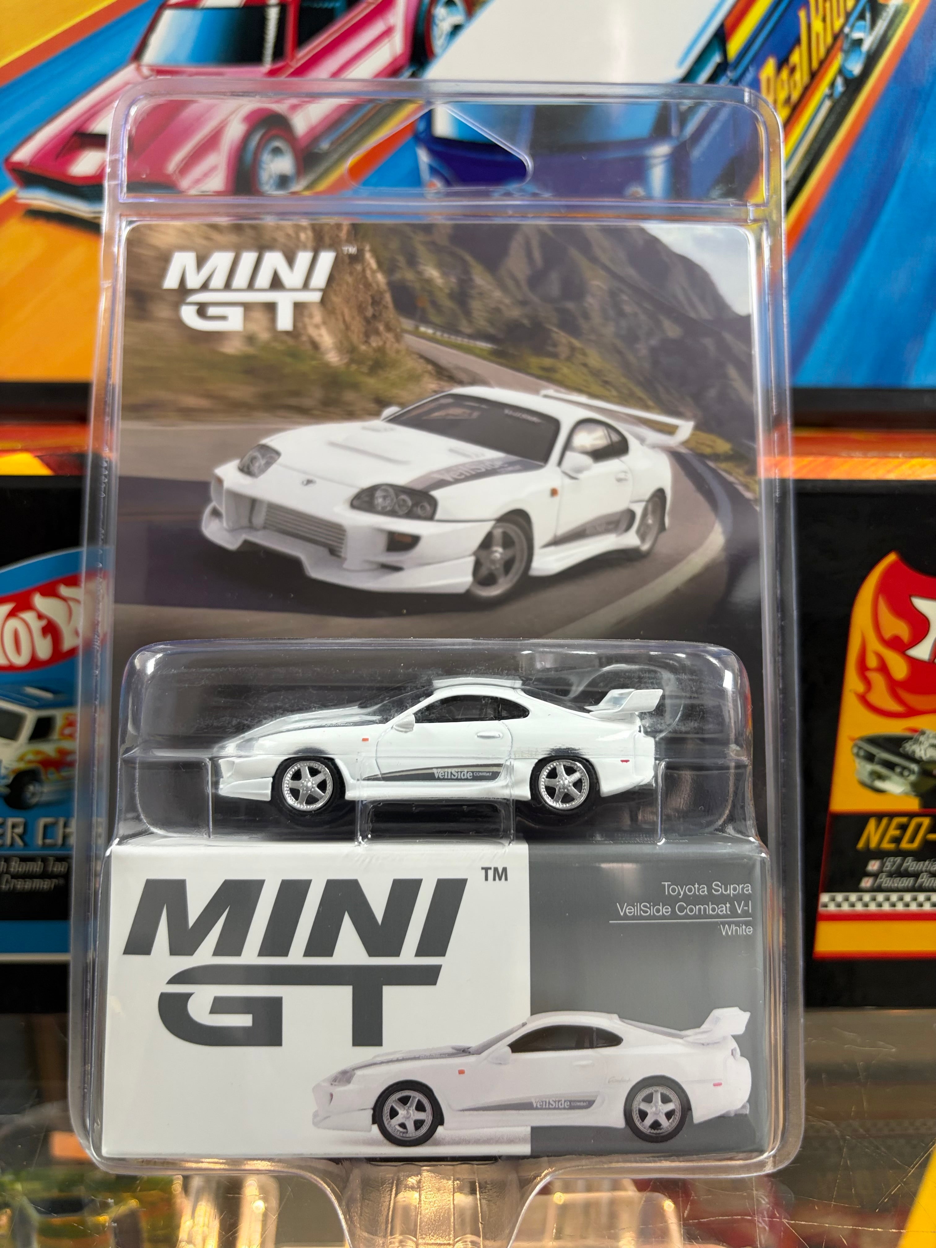 Mini GT #1104 1:64 Toyota Supra VeilSide Combat V1 White