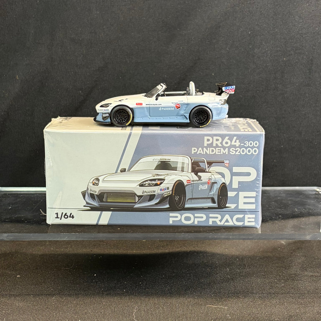 Pop Race Honda S2000 Pandem RHD White & Blue Gray