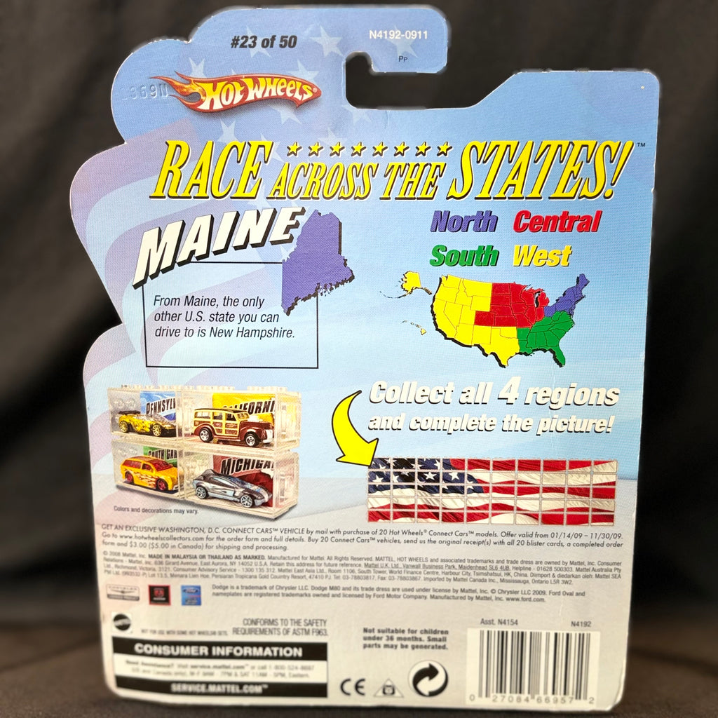 Hot Wheels Connect Cars – Dodge M80 – Maine – #23 of 50 1:64 (Blue)