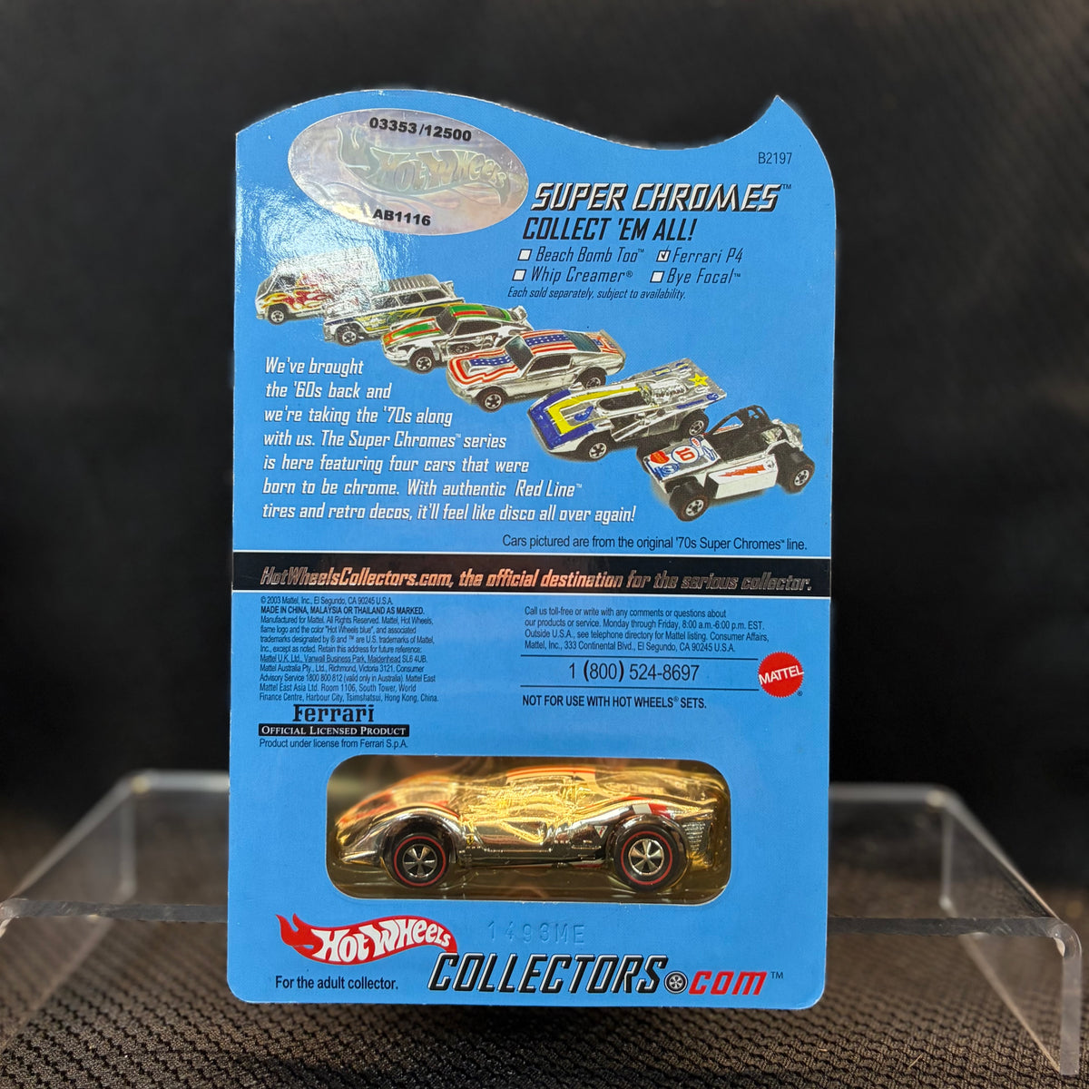 Hot Wheels Super Chromes Ferrari P4