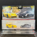 Hot Wheels Premium Porsche 993 GT2 Yellow & 718 Cayman GT4 Black