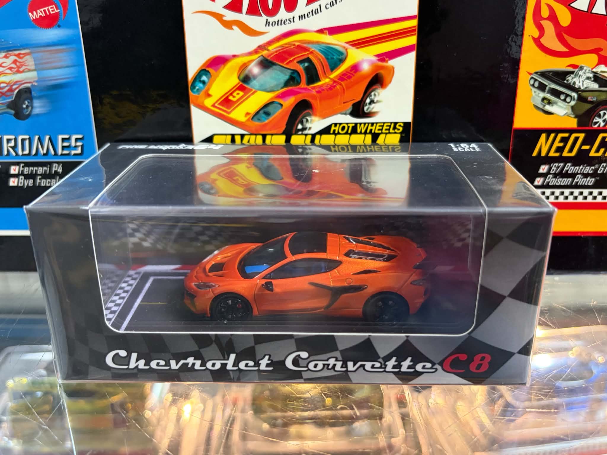 Fine Works 1:64 Chevrolet Corvette C8 ZR1 Metallic Flame Orange