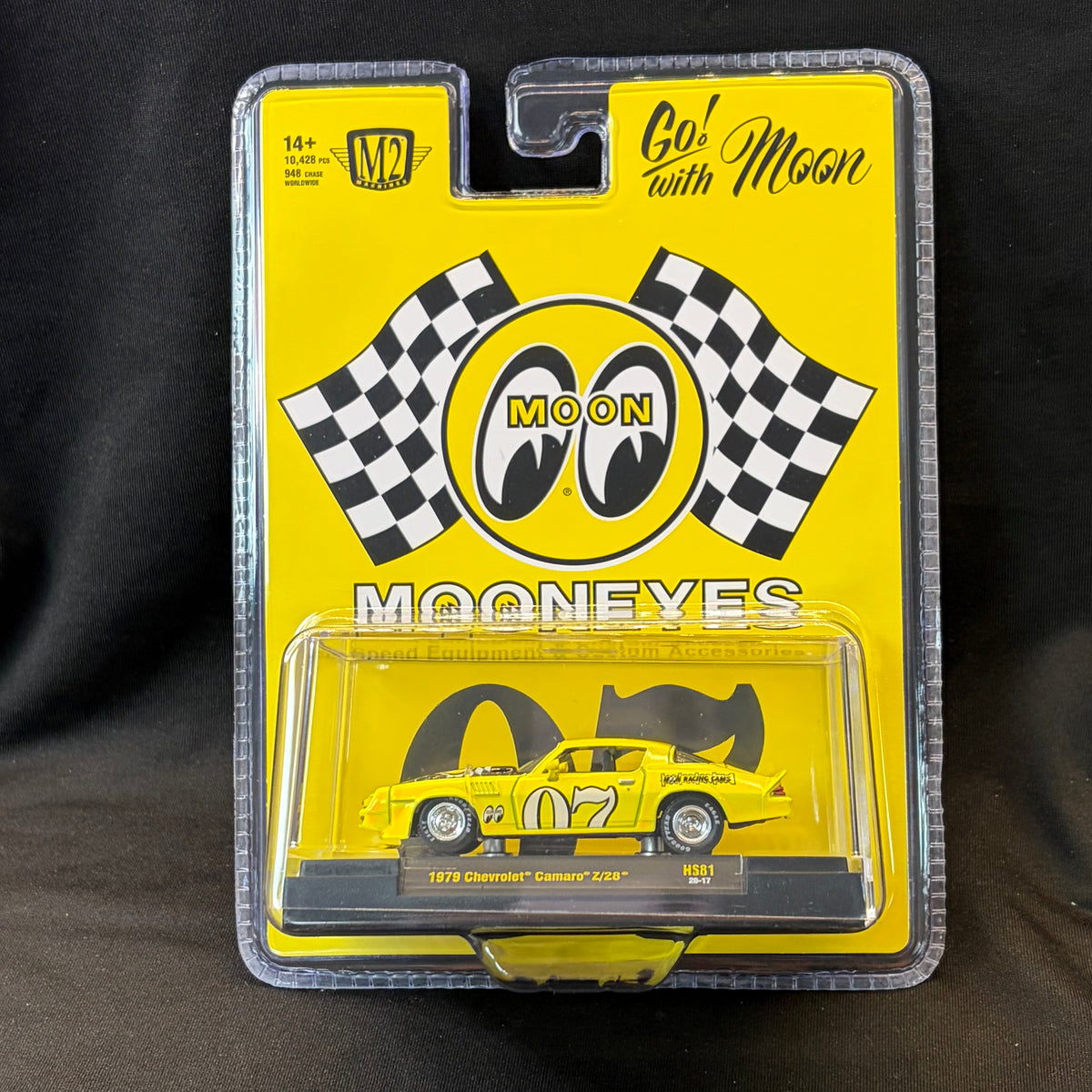 M2 Machines 1979 Chevrolet Camaro Z28 Mooneyes Yellow