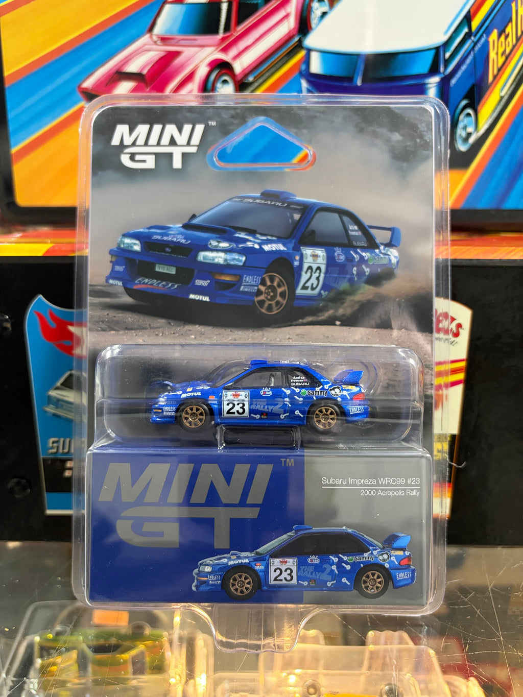 Mini GT #1078 Subaru Impreza WRC99 #23 2000 Acropolis Rally