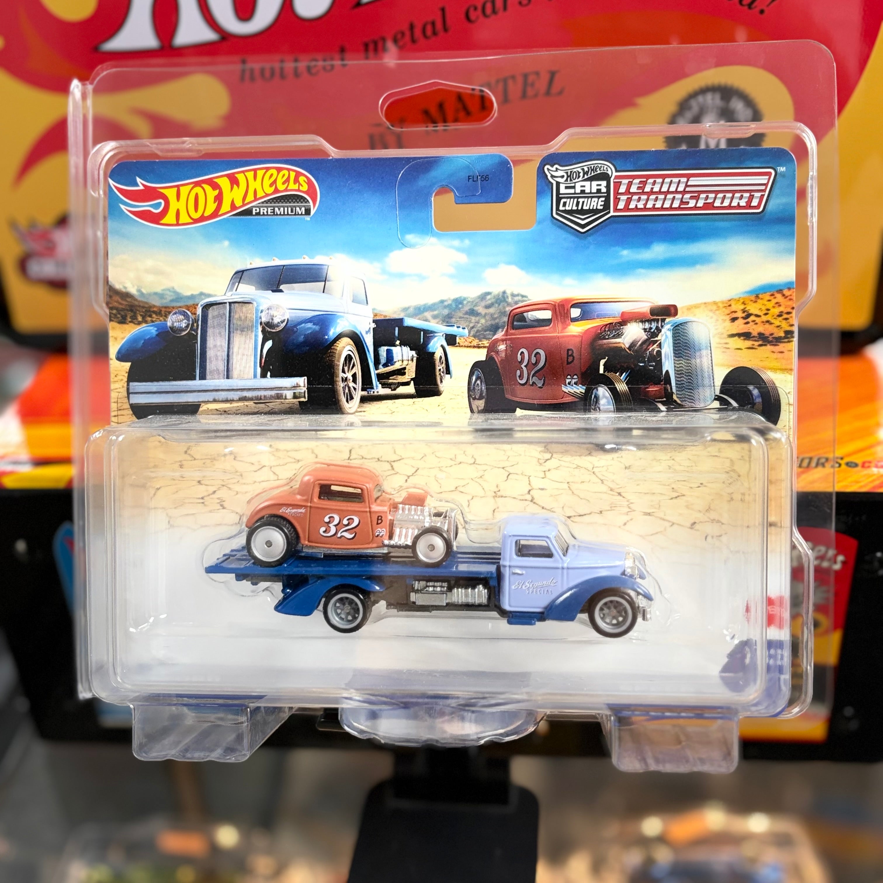 Hot Wheels Premium Car Culture Team Transport #32 '32 Ford with Speed Waze